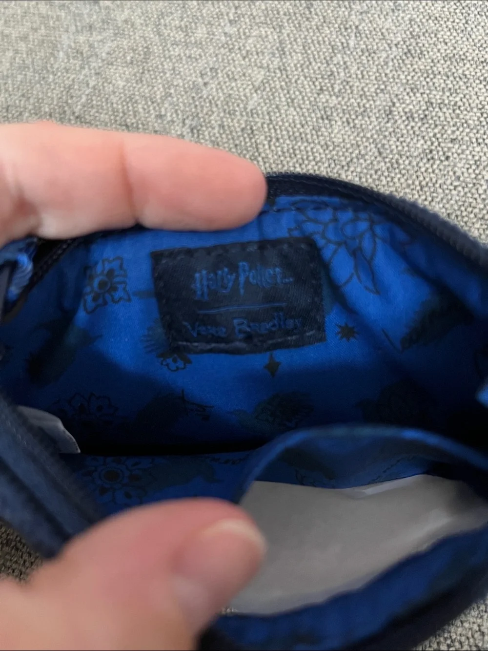 Vera Bradley Harry Potter Ravenclaw Zip Pouch Keyring